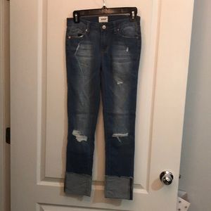Hudson Girls size 16 jeans. Cuffed & ripped. Super soft. Measurements as shown.